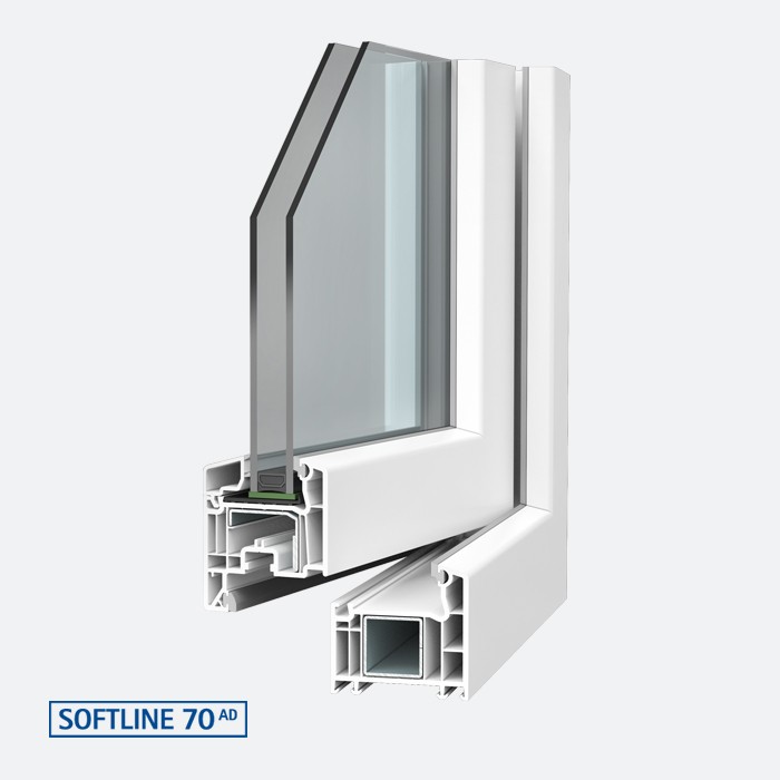 SOFTLINE 70 AD, VEKA profil PVC-U ablakokhoz