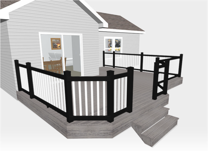 deck and rail color selector
