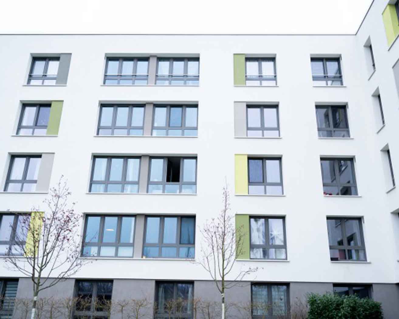 Студентско общежитие Golm 2 с прозорци VEKA Feinstruktur