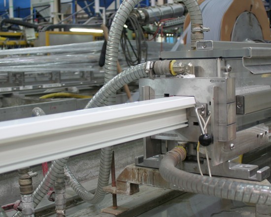 La matière recyclée s'intègre dans de nouveaux profilés PVC