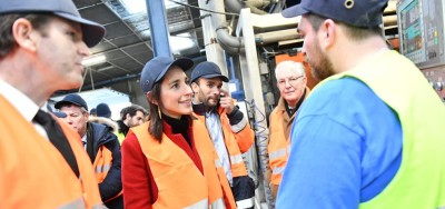 visite Brune Poirson chez VEKA Recyclage