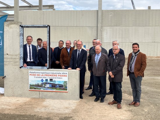inauguration travaux centre logistique veka