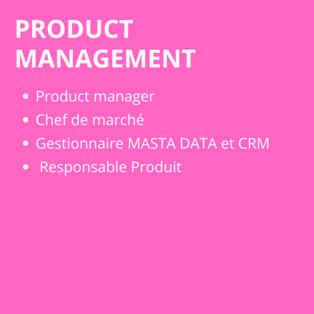 Postes dans le département Product Management.