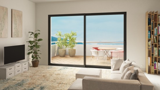 appartement baie vitree pvc design