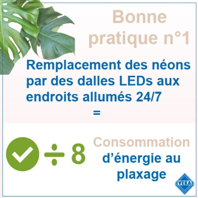 consommation energie reduite grace aux LEDs