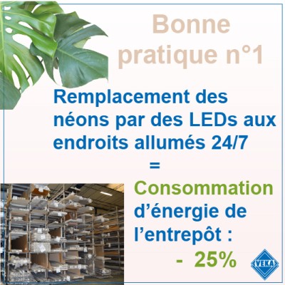 remplacement neons par des leds impact