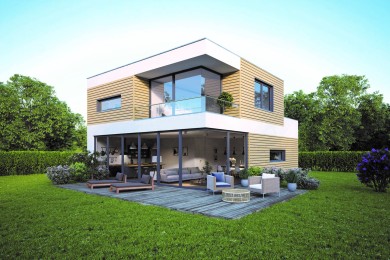 Referenzobjekt mit Vinylit PVC Fassade