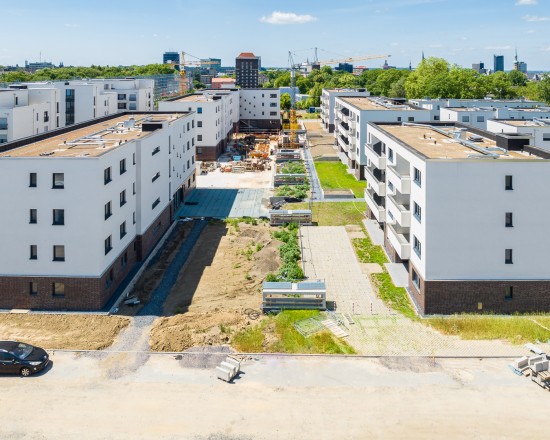 In mehreren Bauabschnitten entstehen im Kronprinzenviertel sowohl frei finanzierte als auch öffentlich geförderte Wohnungen.