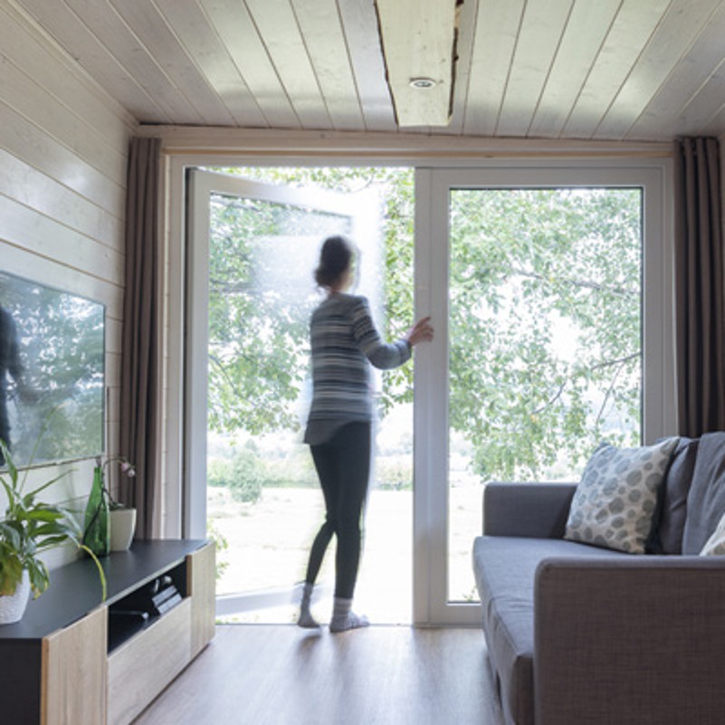 Terrace door in Tiny House