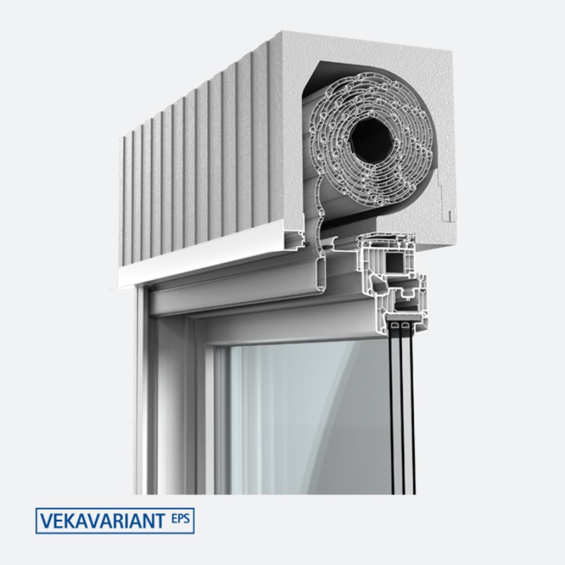 VEKAVARIANT EPS, plastic roller shutter box