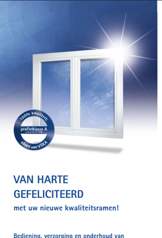 Folder Onderhoud Kunststofkozijnen