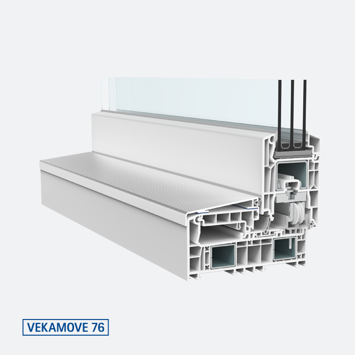 VEKAMOVE 76, VEKA Profil für Schiebetüren aus Kunststoff