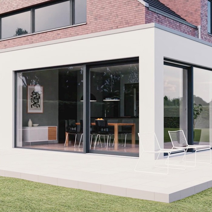 VEKAMOTION 82 MAX, profil VEKA pentru uși glisante din plastic