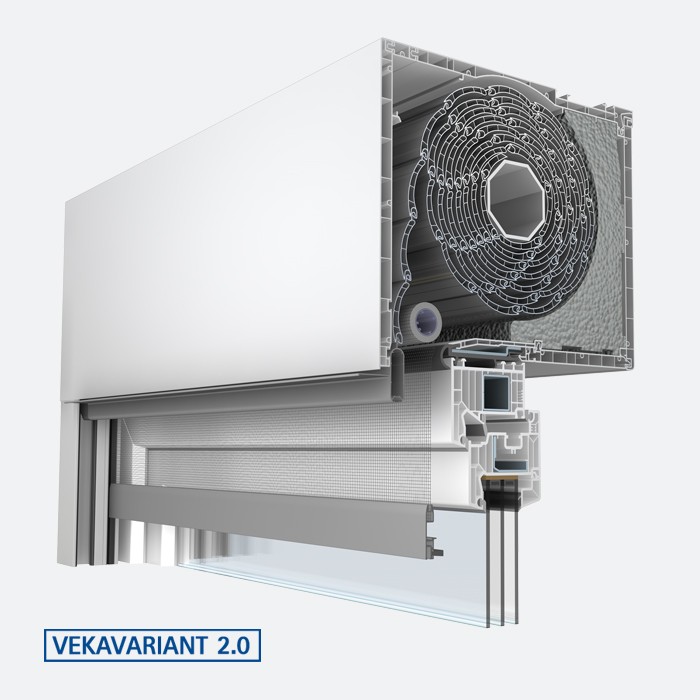 VEKAVARIANT 2.0, cutie de plastic pentru obloane rulante