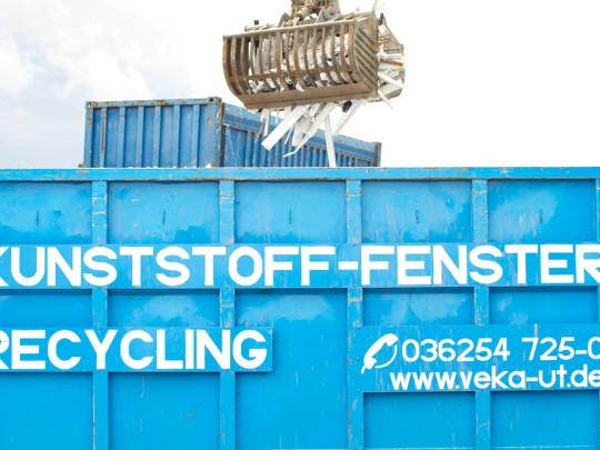 Recycling Kunststofffenster VEKA Umwelttechnik