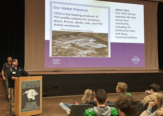 Riverside alum and VEKA team member Matthias Stockman shares his career journey with Riverside students, highlighting why he chose VEKA as the place to grow professionally.