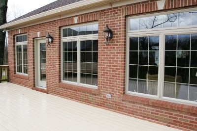 VEKA khaki vinyl windows