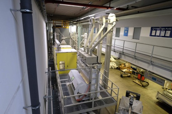 Recycling plant at the production site in Tanna