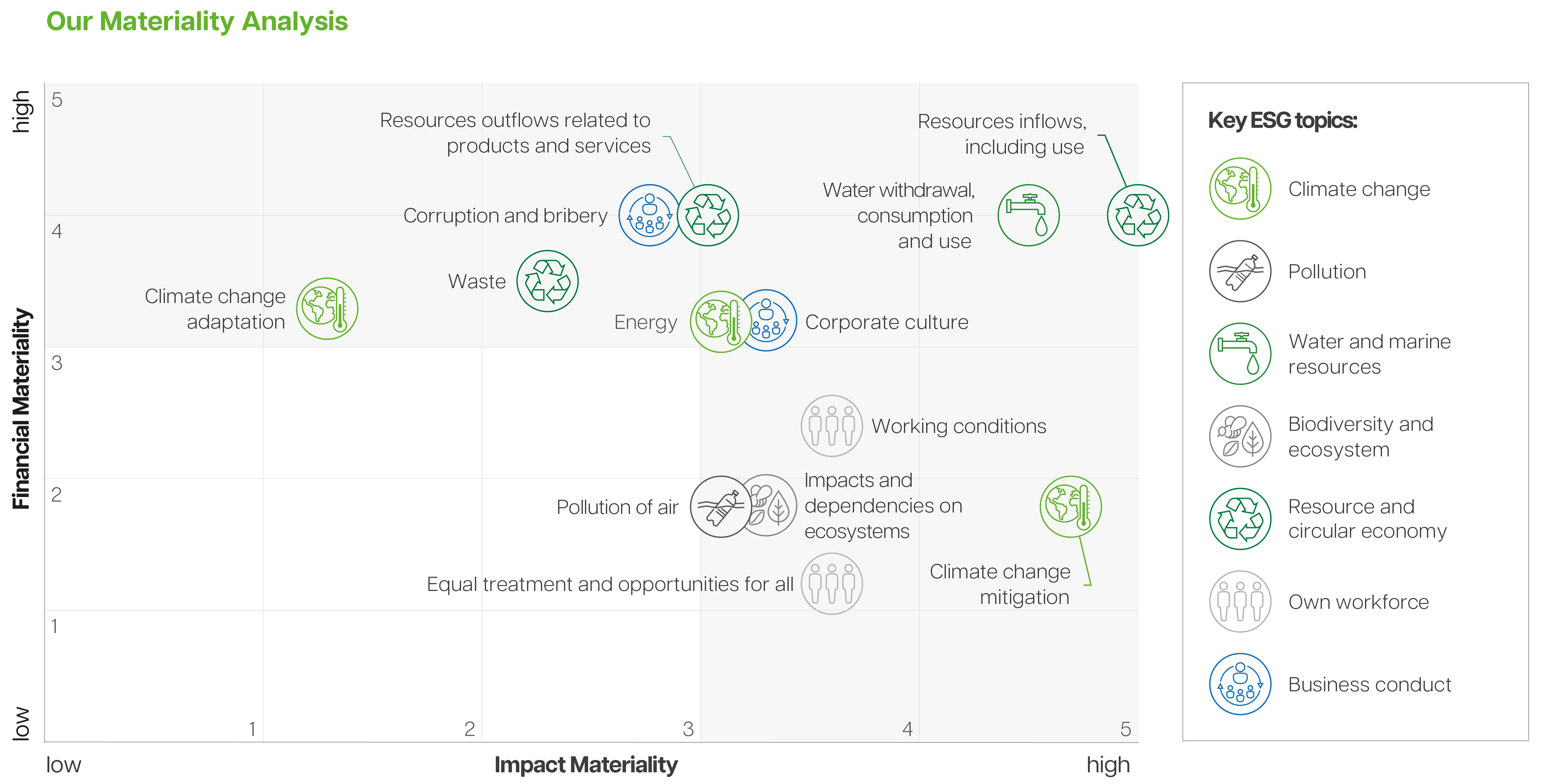 Materiality analysis of laumann Group