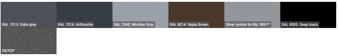 GEALAN-acrylcolor® color variations