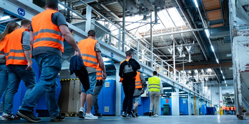 Werksrundgang in der VEKA-Produktion in Sendenhorst