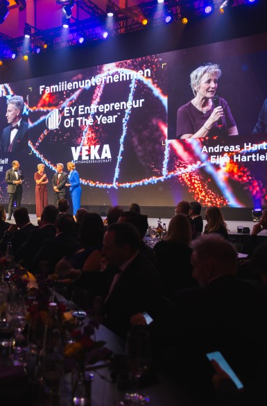Stage during the award ceremony for VEKA