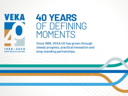 Anniversary banner for 40 years of VEKA plc