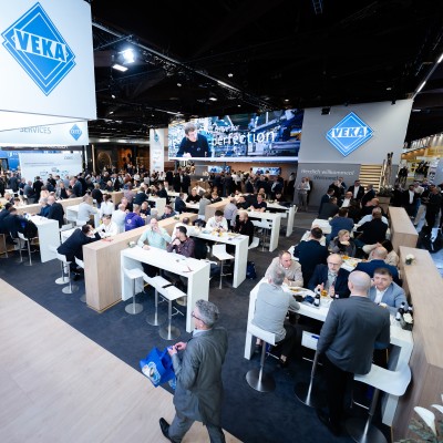 The well-attended VEKA booth