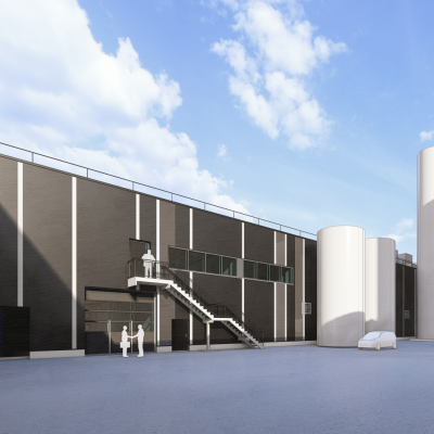 Rendering of the new recycling hall at GEALAN