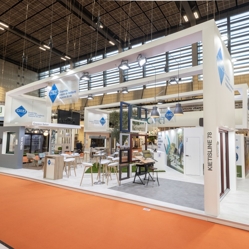 VEKA SAS booth at Equipbaie 2021 in Paris