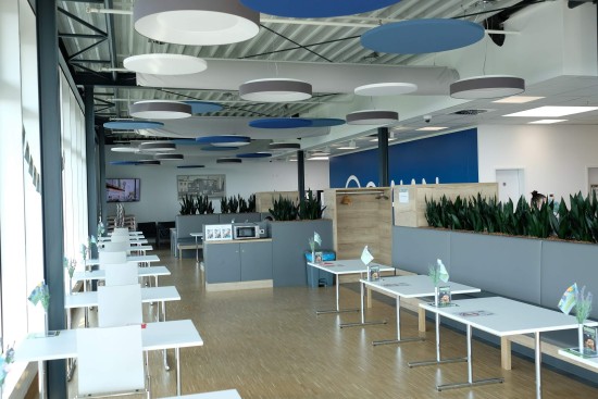 Cafeteria at the production site in Tanna