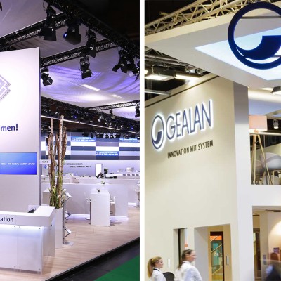 Messestände der VEKA AG und GEALAN auf der Fensterbau Frontale 2018