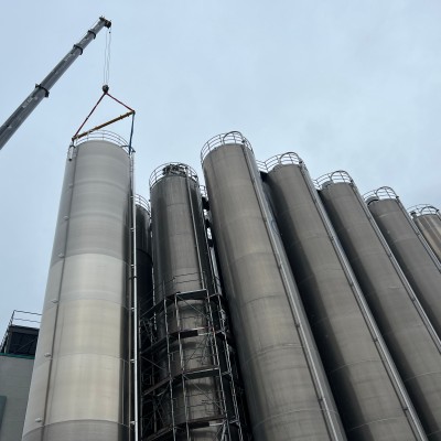 Neues Silo am GEALAN Produktionsstandort in Tanna