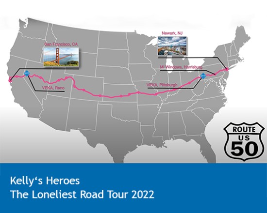 The loneliest road tour through the US covers a total distance of 3,343 miles.