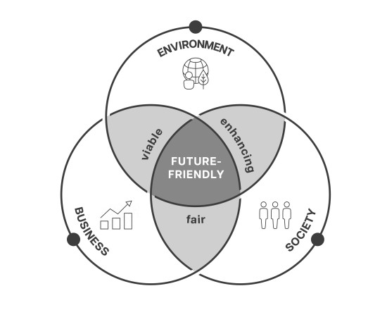 CSR dimensions of the VEKA Group: Company, society and environment.