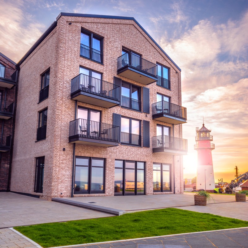 Exterior view of the Lighthouse Hotel & Spa in Büsum, Germany