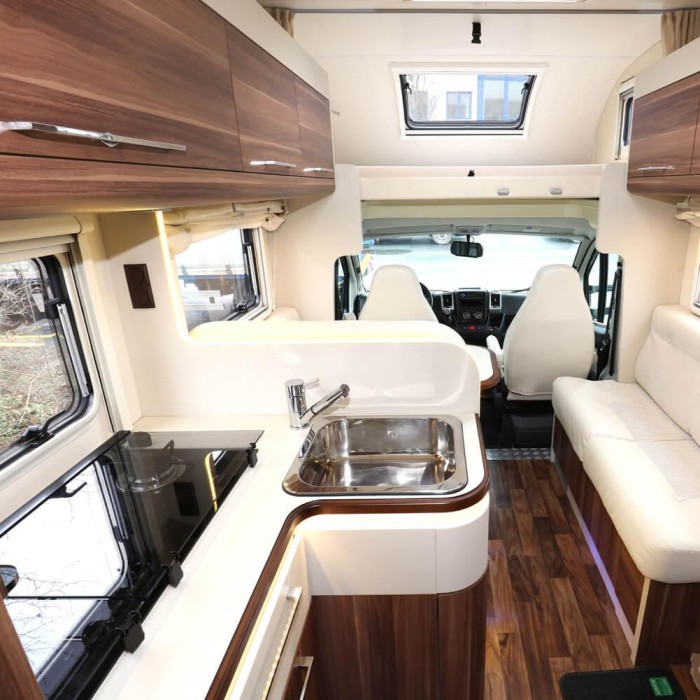 Interior of caravan with VEKAPLAN S