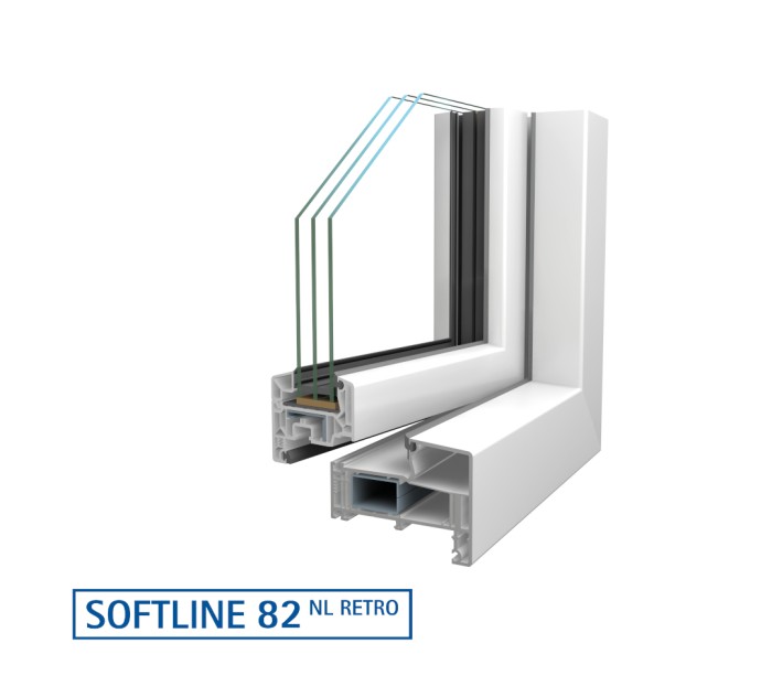 SOFTLINE 82 NL RETRO, VEKA profiel voor PVC-U ramen
