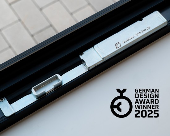 Der Fensterantrieb DK-100 ist German Design Award Winner und vereint Funktionalität und Ästhetik auf bemerkenswerte Weise