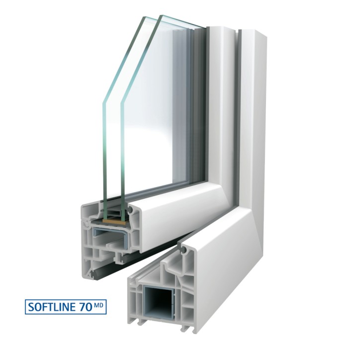 SOFTLINE 70 MD, VEKA Profil für Fenster aus Kunststoff