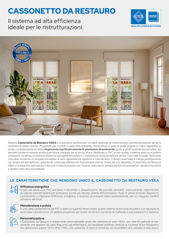 Cassonetto da restauro