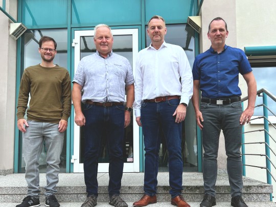 Dr. Matthias Koch, Siegmar Egenolf, Karl Dietrich Wellsow und Mario Stiffel 