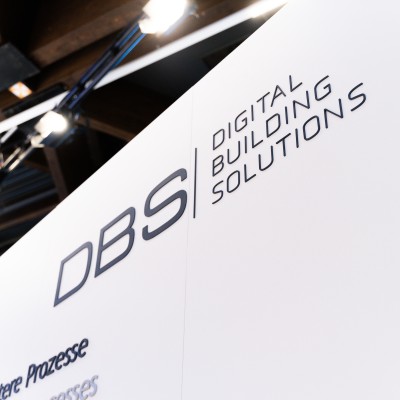DBS Logo am VEKA Messestand