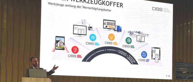 Raoul Iovanut presenting the app WindowViewer at Fensterbau Frontale 2024