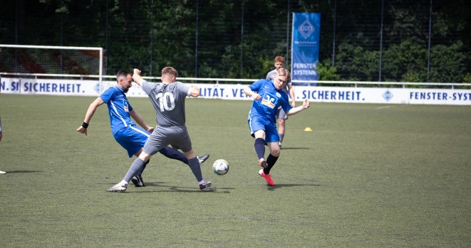 DBS team plays soccer