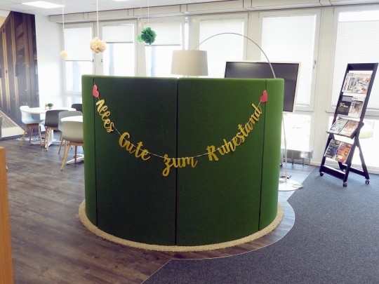 Girlande zum Ruhestand