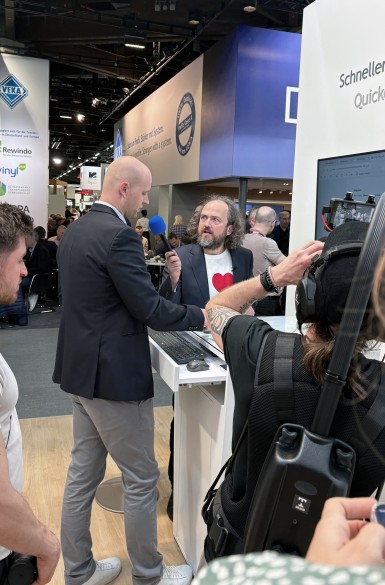 Holger bei der DBS im Gespräch mit Maik Erdmann