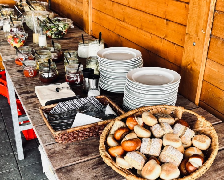 Grillbuffet am Abend