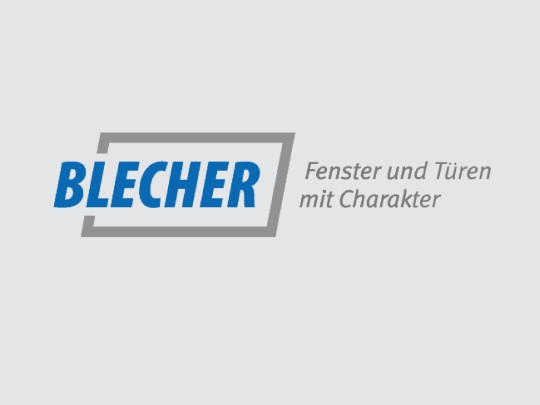 Logo Otto Blecher GmbH auf hellgrauem Hintergrund