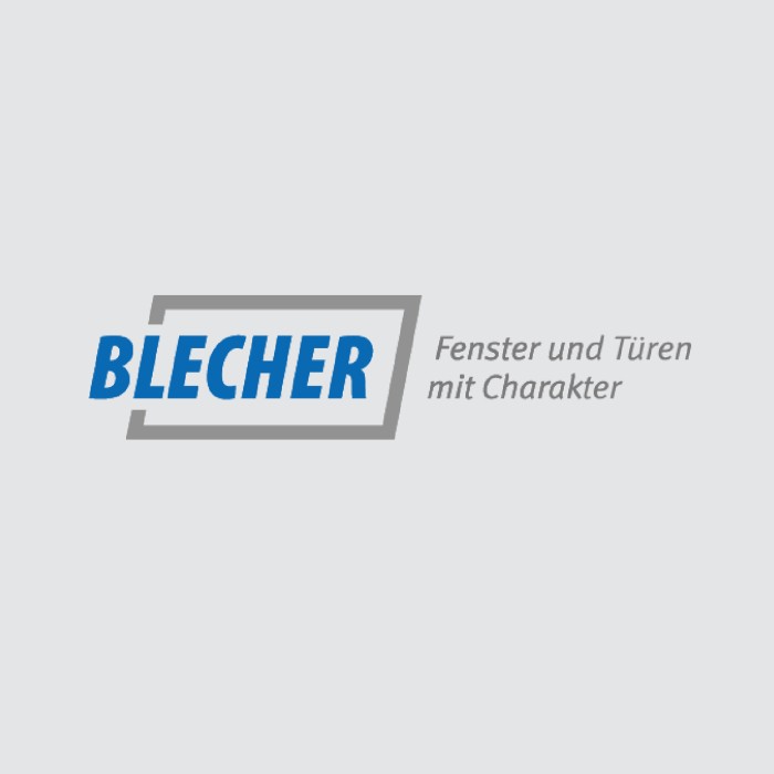 Logo Otto Blecher GmbH auf hellgrauem Hintergrund